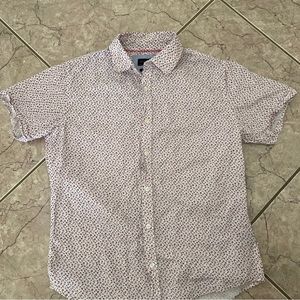 Gentlemen's Outfitters For Dapper Gents Men's S Pink Floral Button Down Shirt